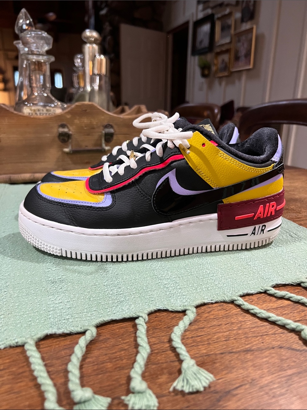 Nike Air Force 1 Shadow Sneakers in Sisterhood Colorway